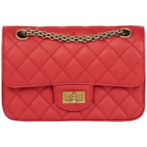 chanel 16c red mini|Mini 2.55 handbag, Calfskin & silver metal, dark red .